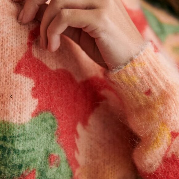 Sèzane | May Jumper Sweater in Orange Floral - Picture 2 of 6